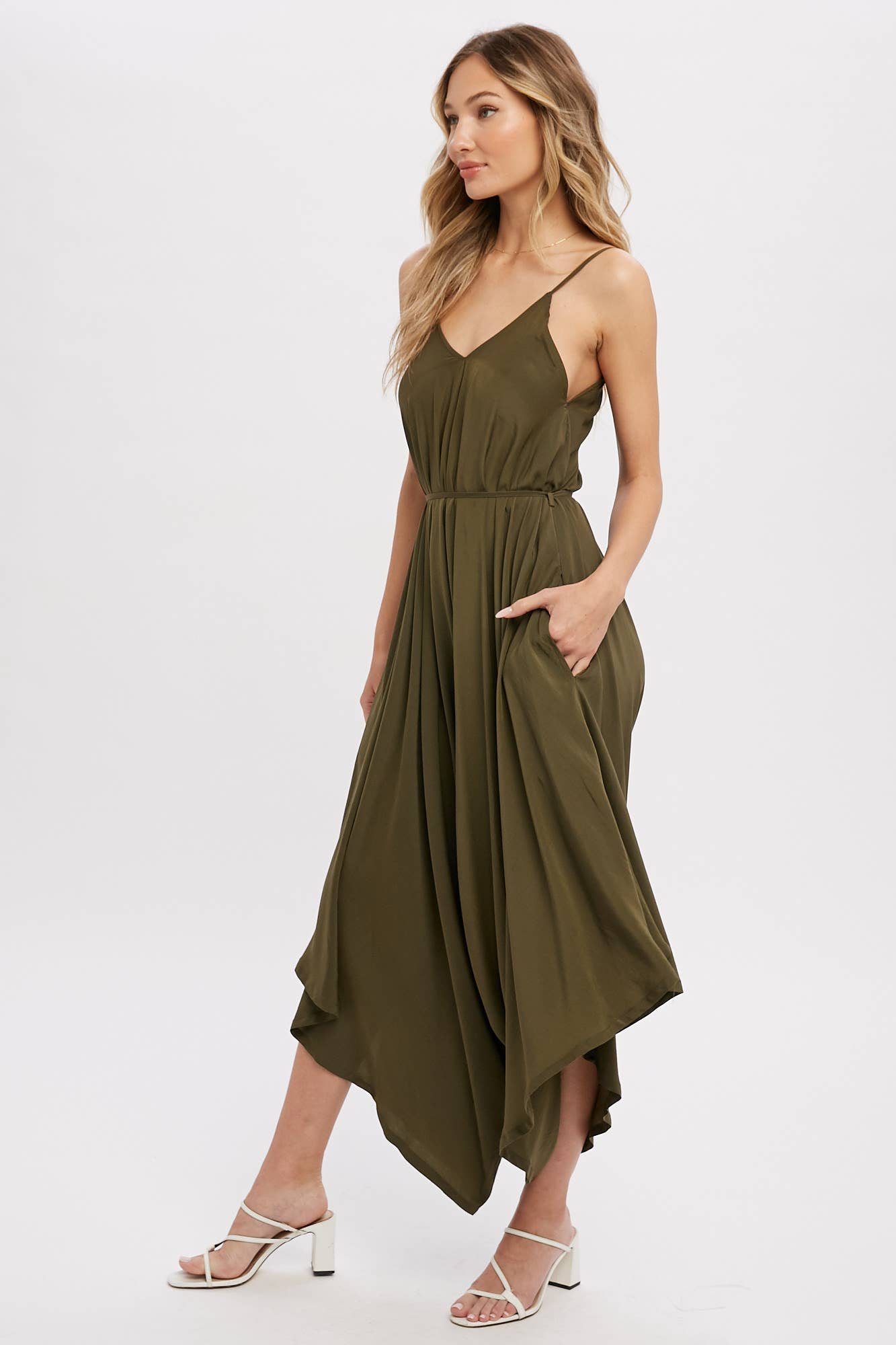 Olive Harem Jumpsuit