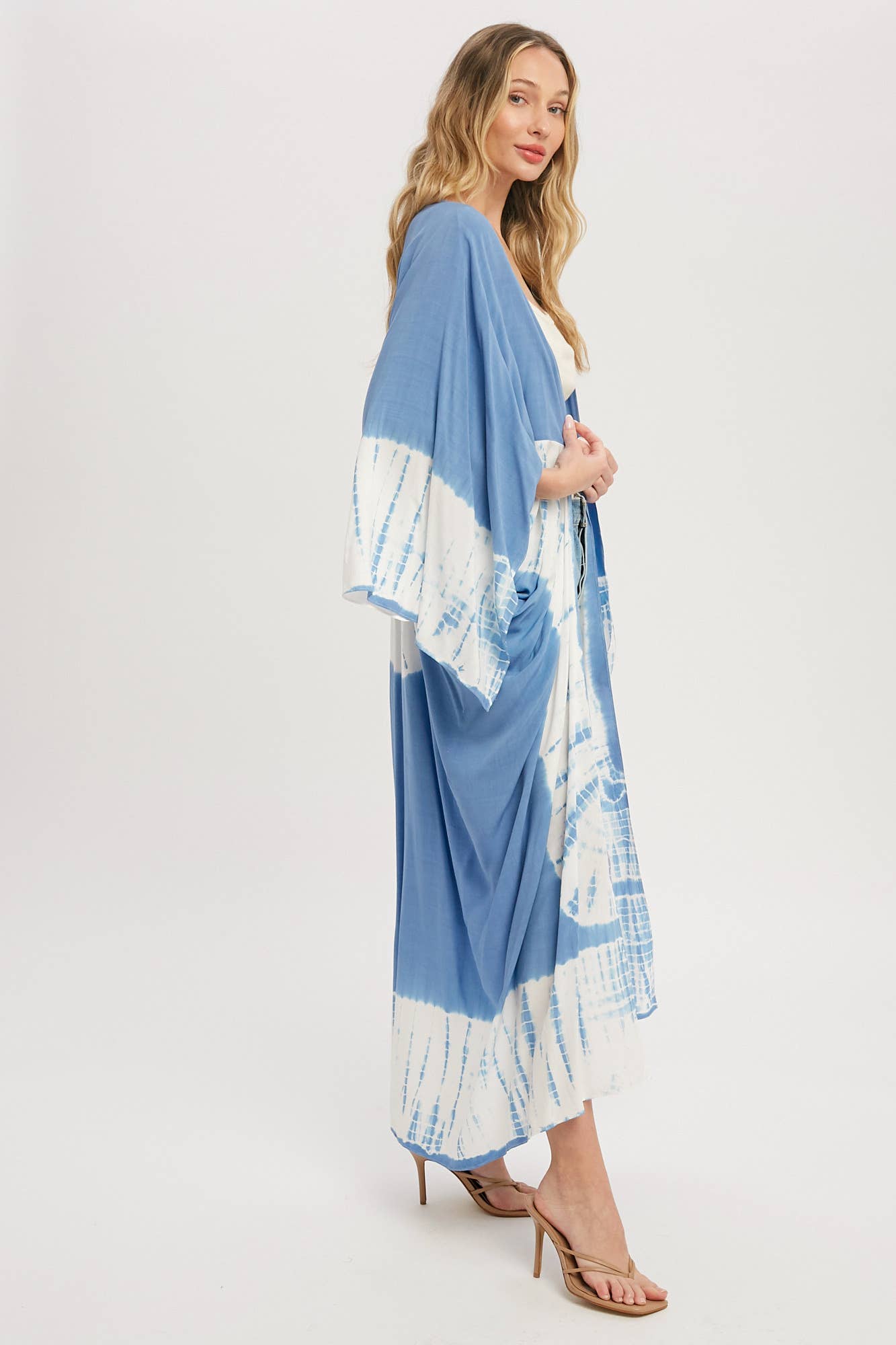 TIE DYE MAXI KIMONO