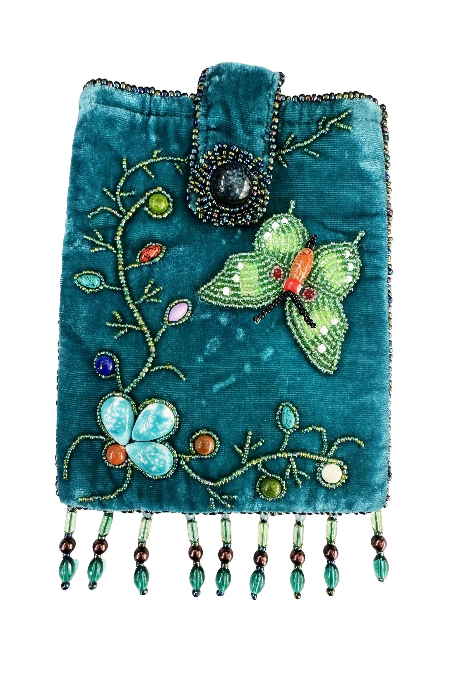 Butterfly Rectangular Velvet Crossbody VBG15-BU