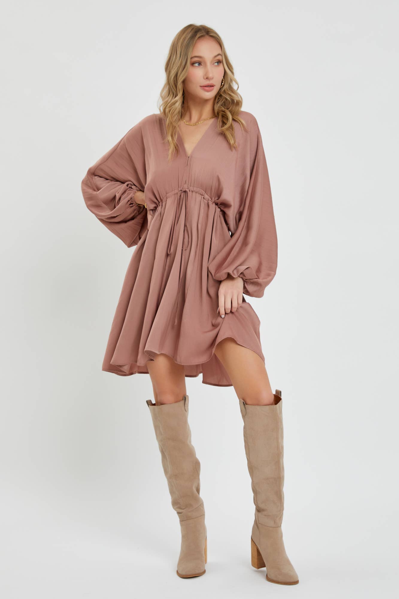 SATIN MINI DRESS