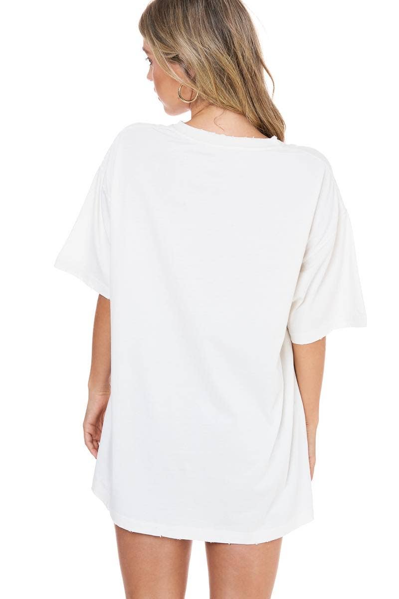GLITTER' Football Helmets All-Over Graphic S/S Oversized Tee