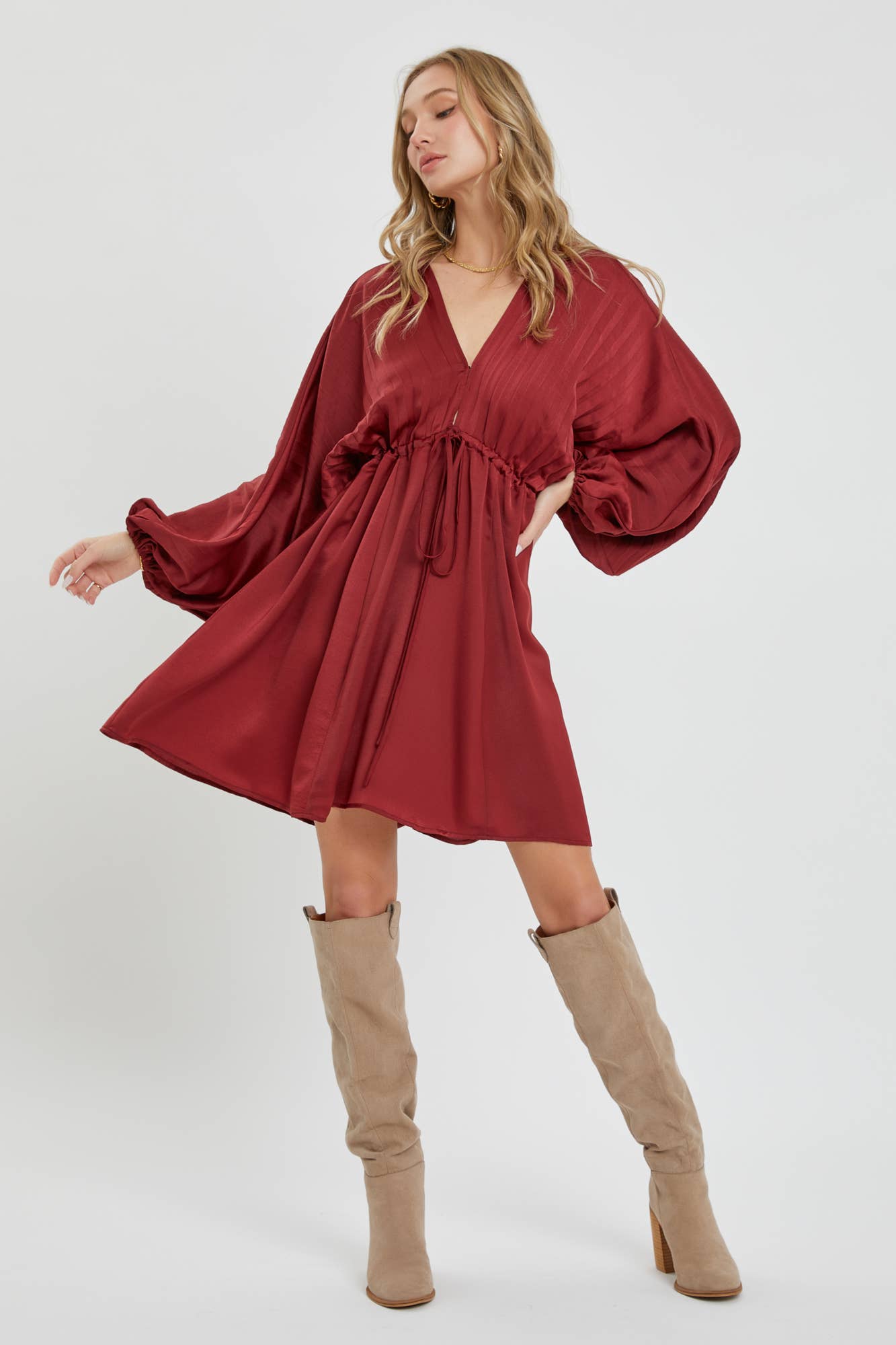 SATIN MINI DRESS