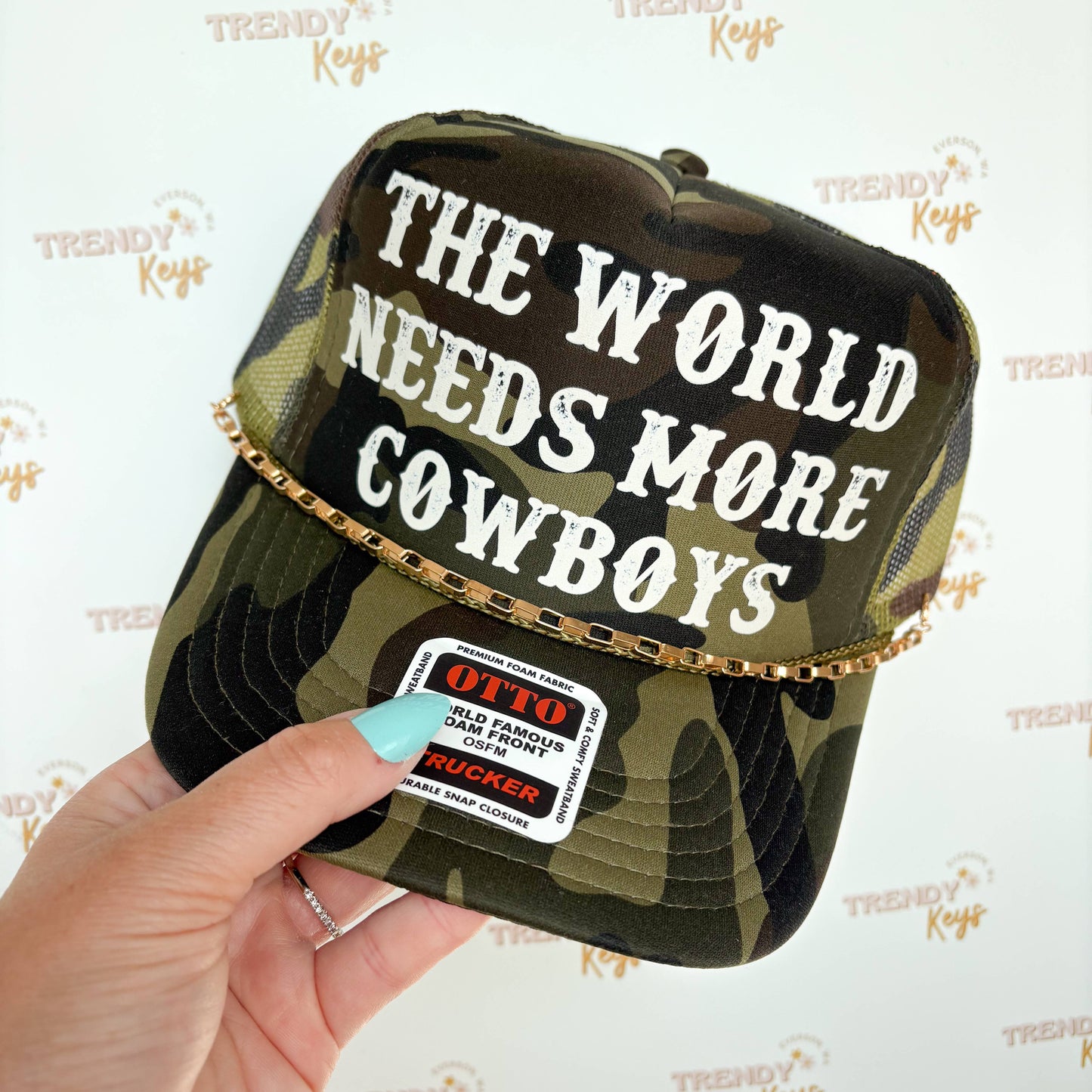 "The World Needs More Cowboys" Trucker Hat