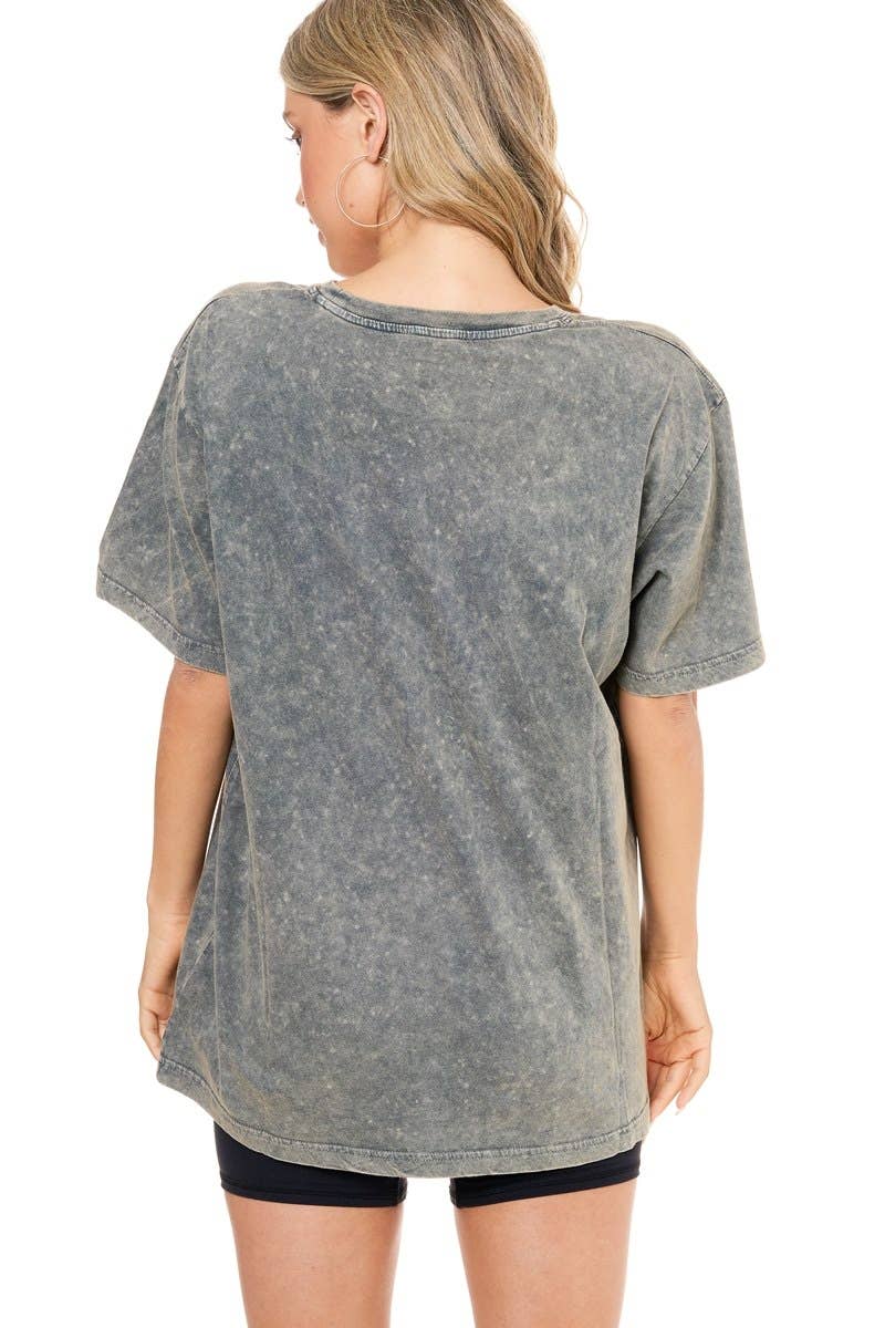 Game On Graphic S/S Washed Boyfriend Tee