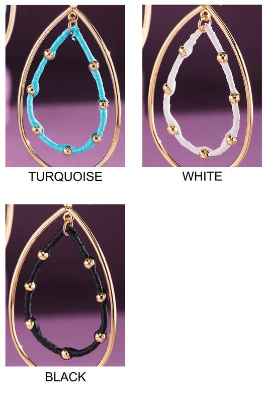 Teardrop Metal Color Earring