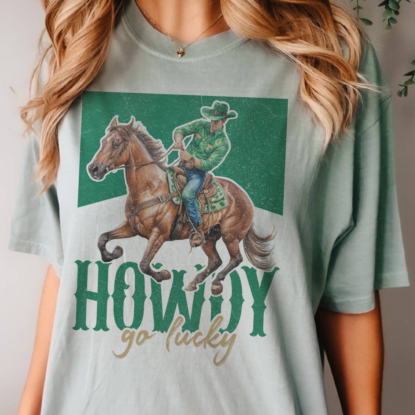 St. Patricks Day Western Cowboy Graphic Tee