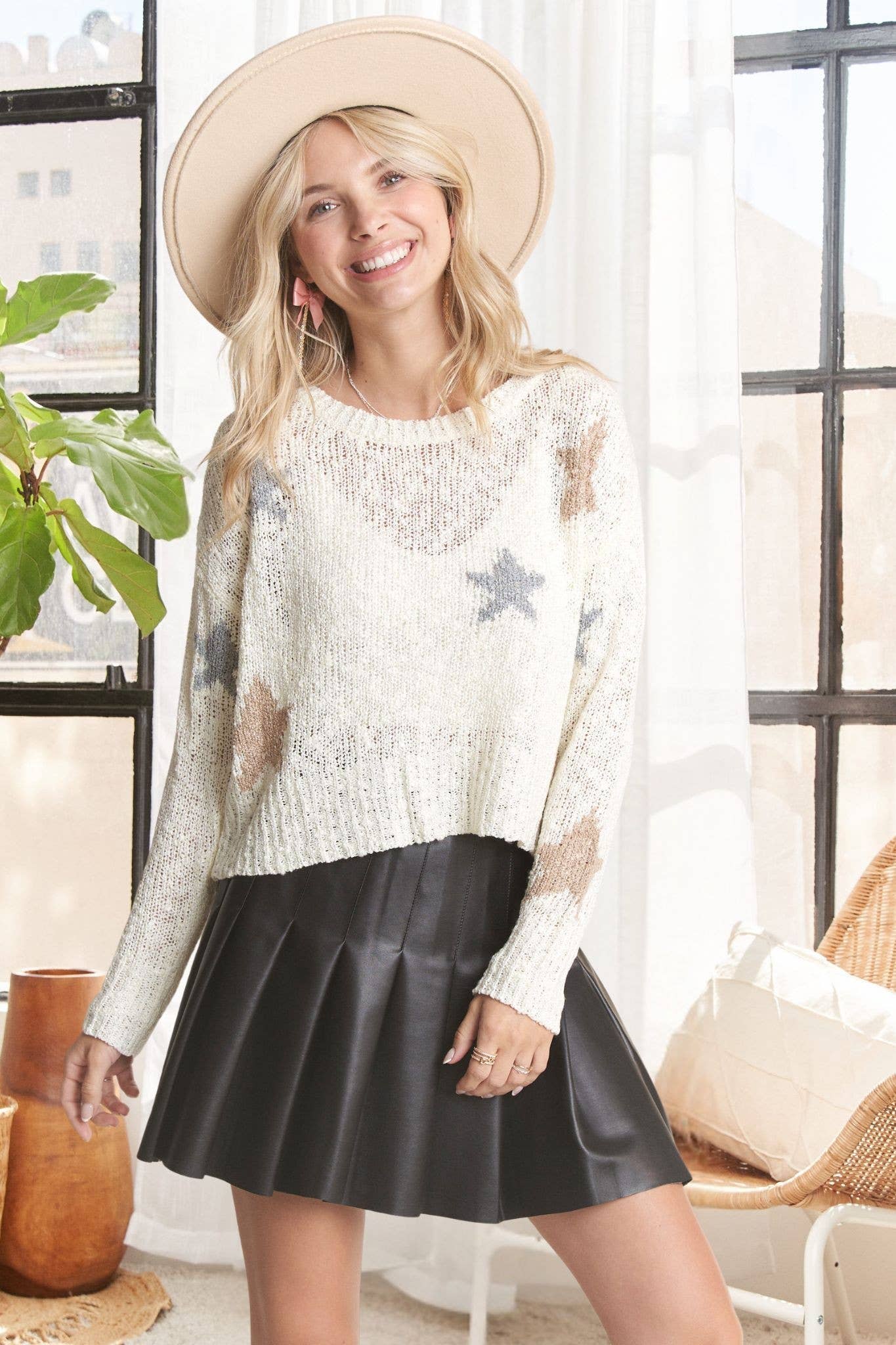 Star Sweater Top