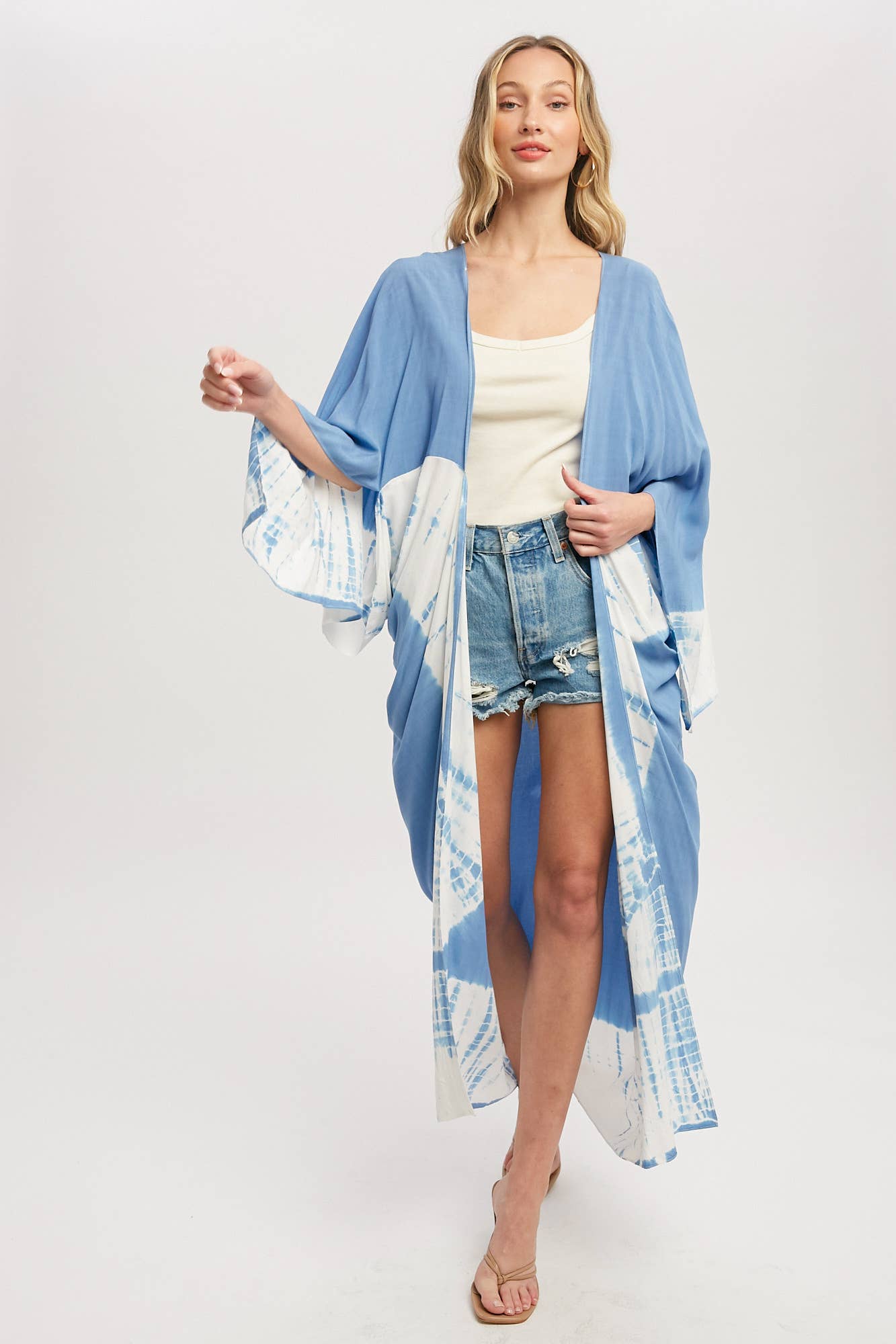 TIE DYE MAXI KIMONO