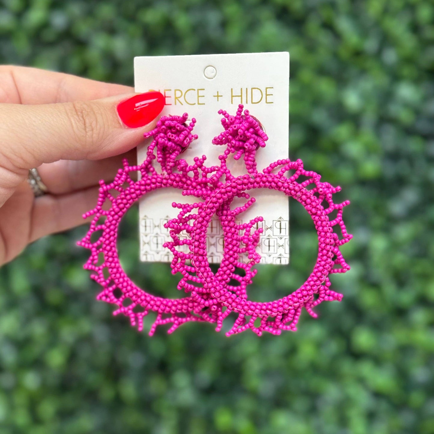 Custom Fuchsia Burst Earring