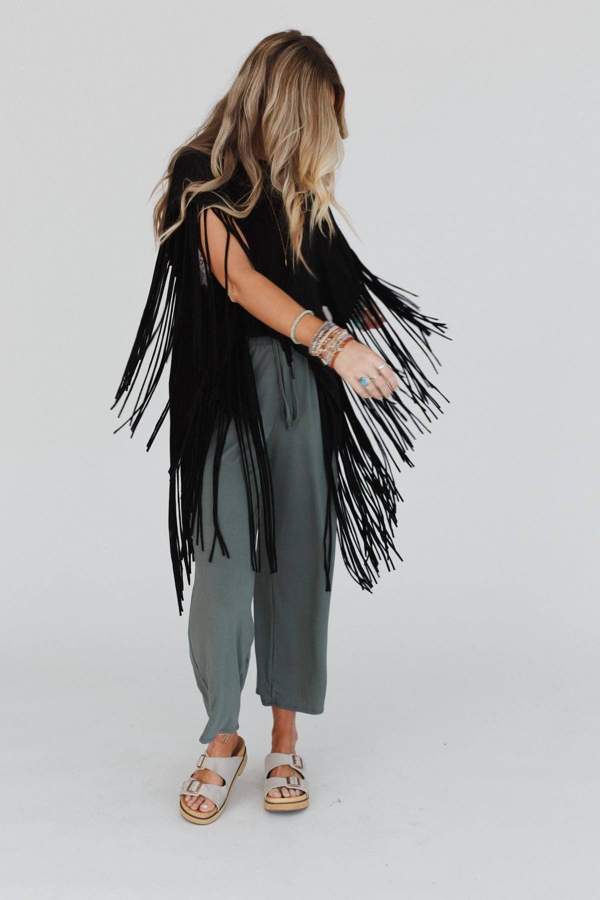 Fringe Top - Black