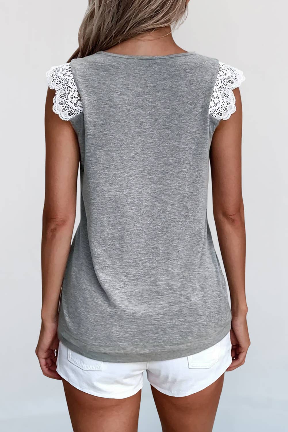 Lace V Neck Blouse