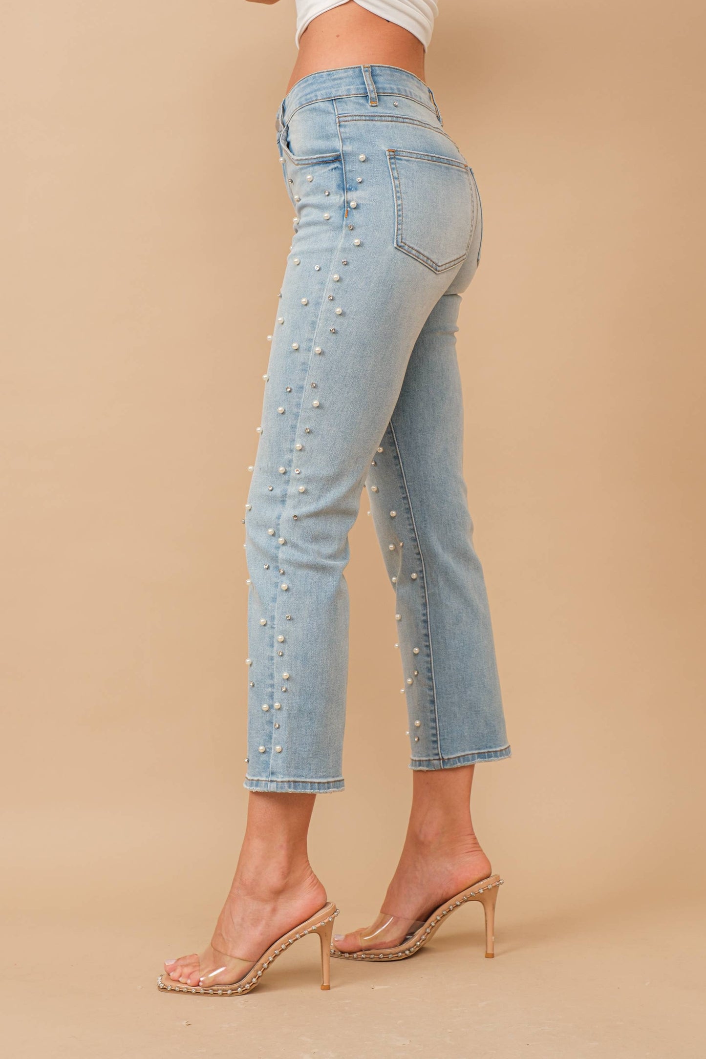 Rhinestone Jewel Denim Jeans