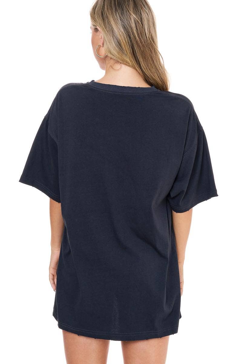 GLITTER' Football Helmets All-Over Graphic S/S Oversized Tee