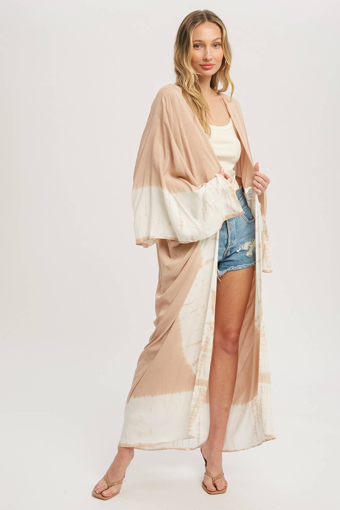 TIE DYE MAXI KIMONO