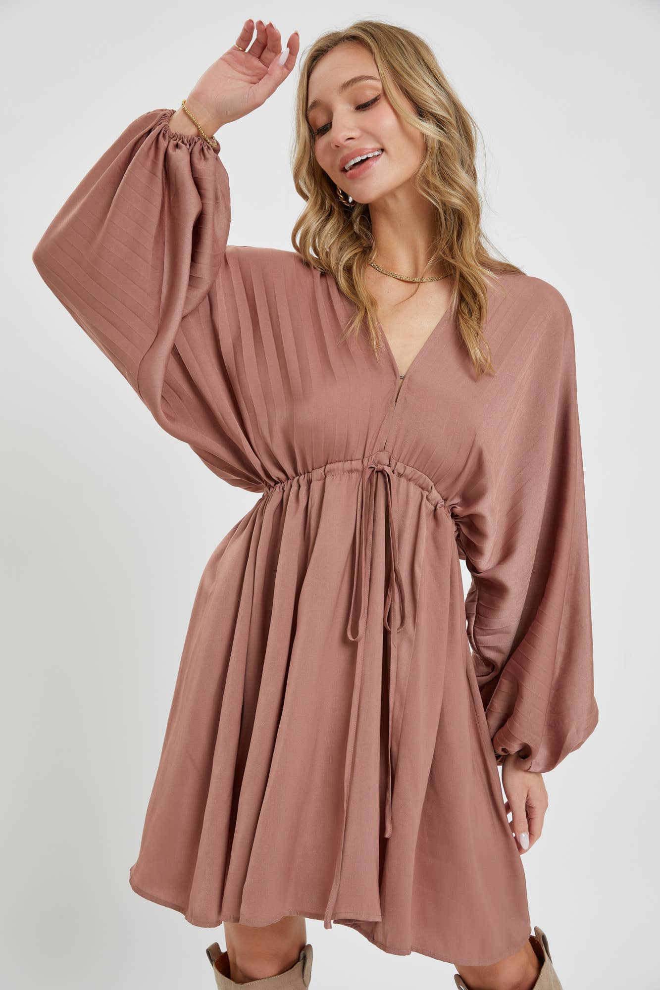 SATIN MINI DRESS