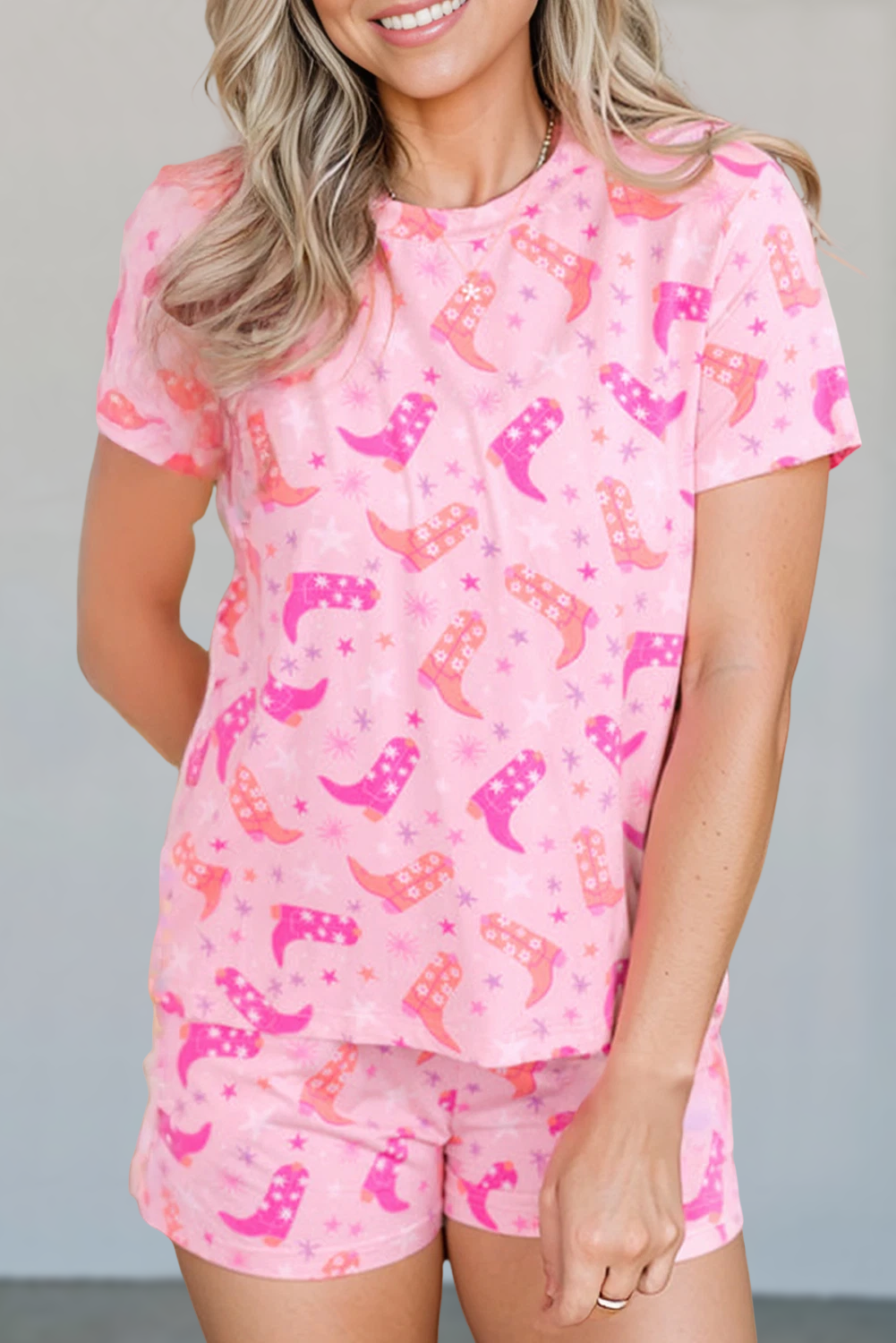 Western Boots Print Lounge Set