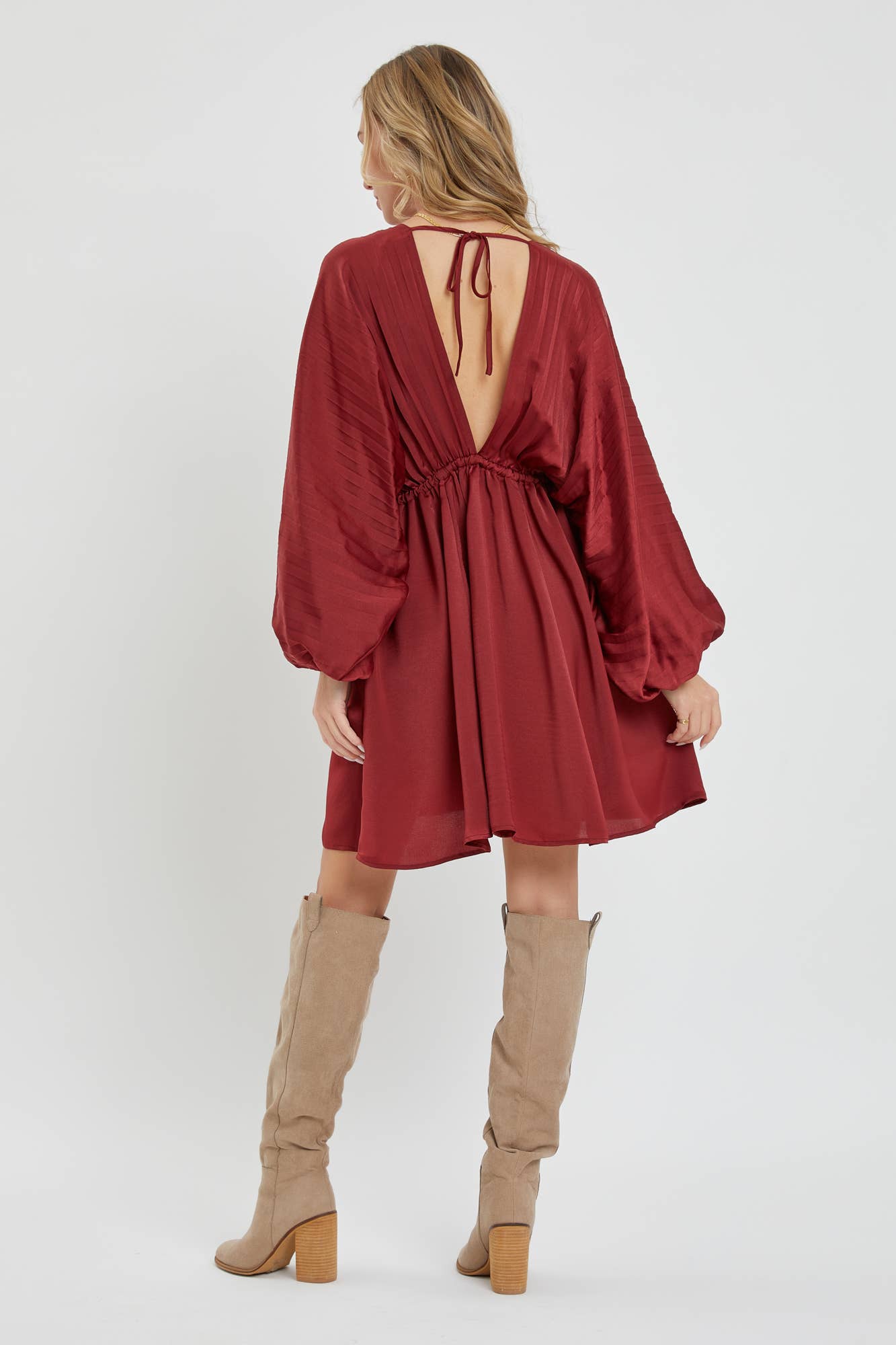 SATIN MINI DRESS