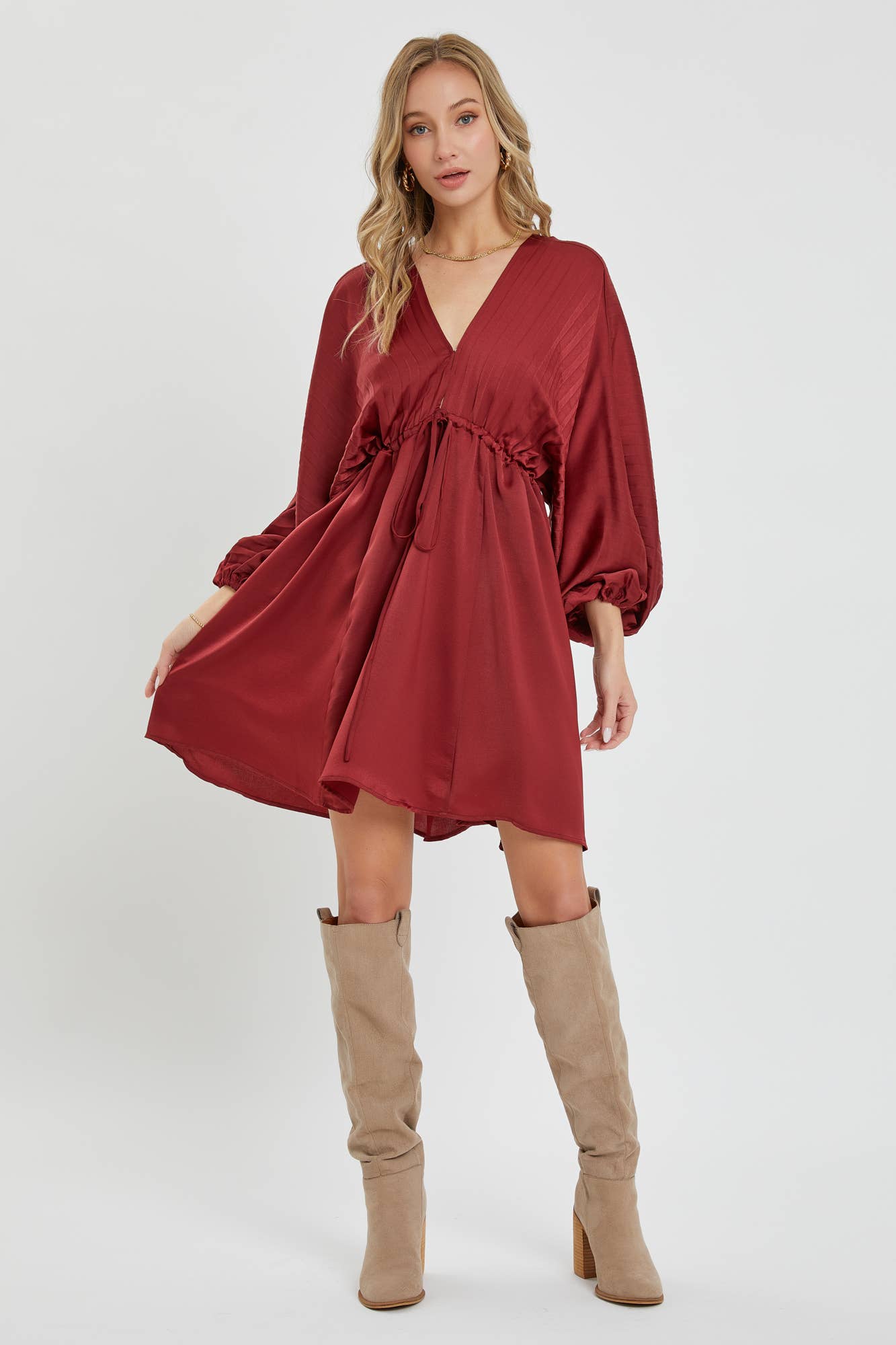 SATIN MINI DRESS