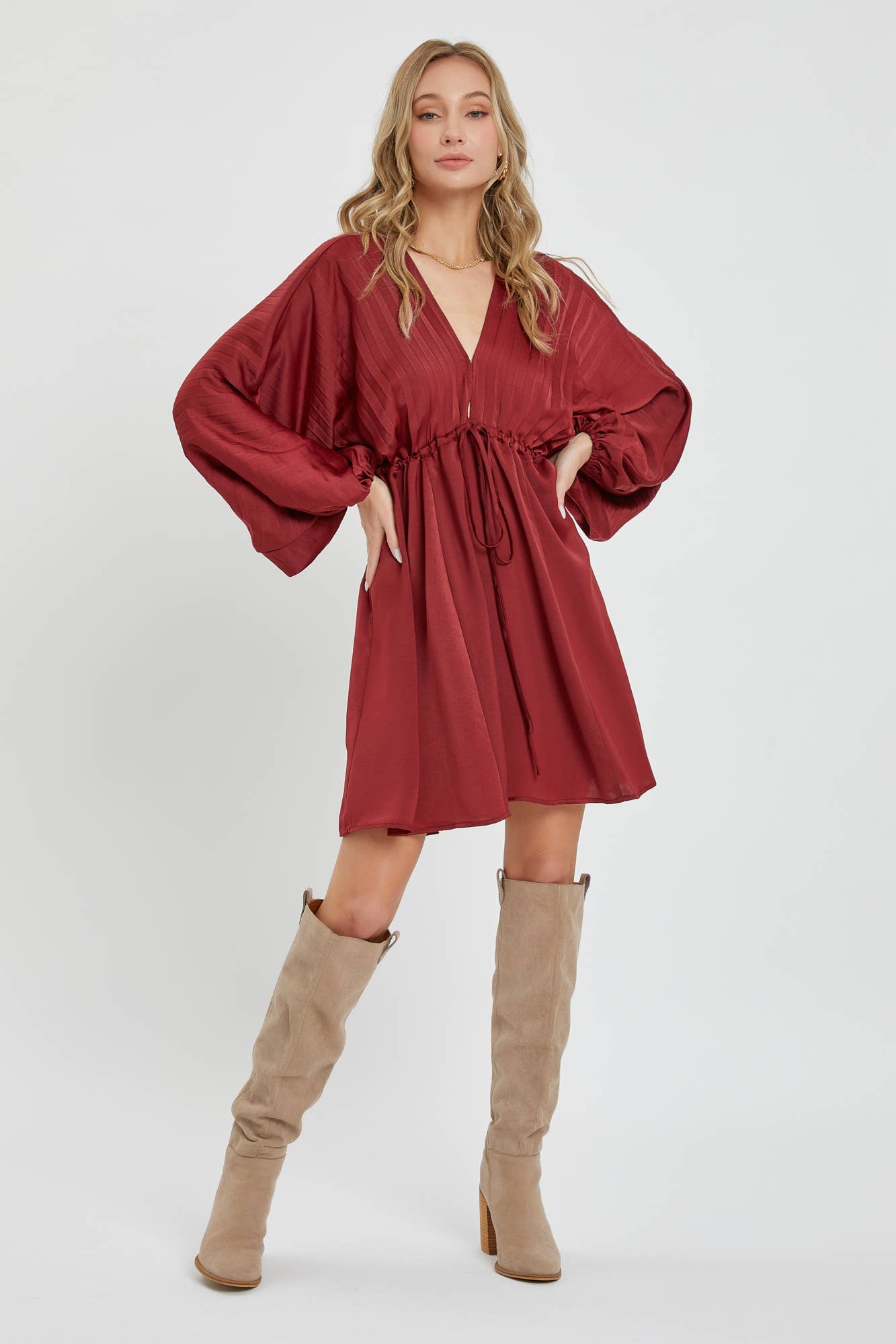 SATIN MINI DRESS