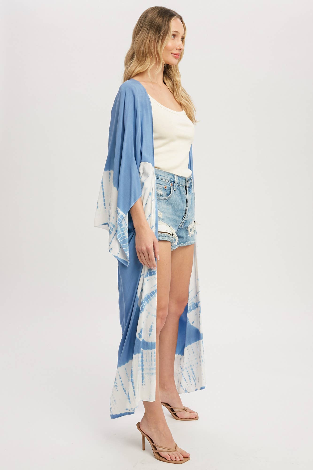 TIE DYE MAXI KIMONO