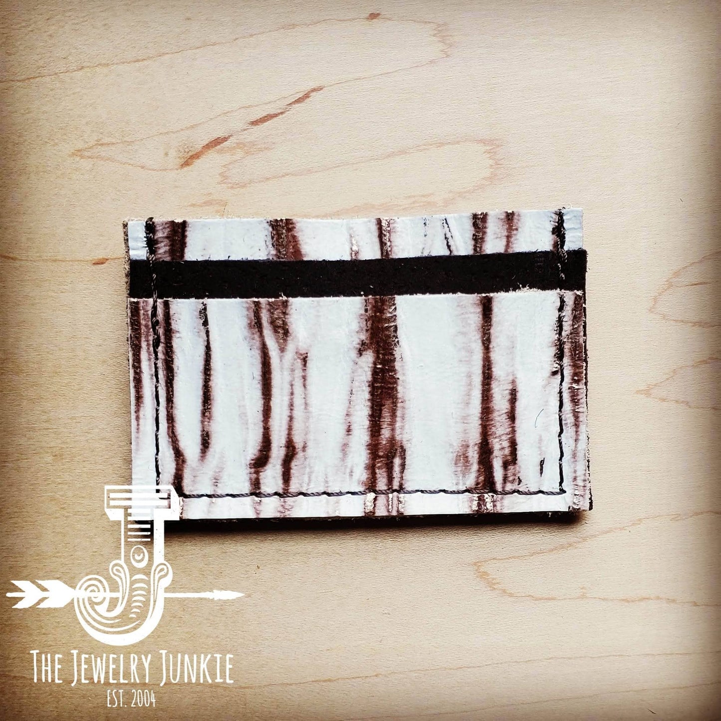 Leather White Chateau Card Wallet