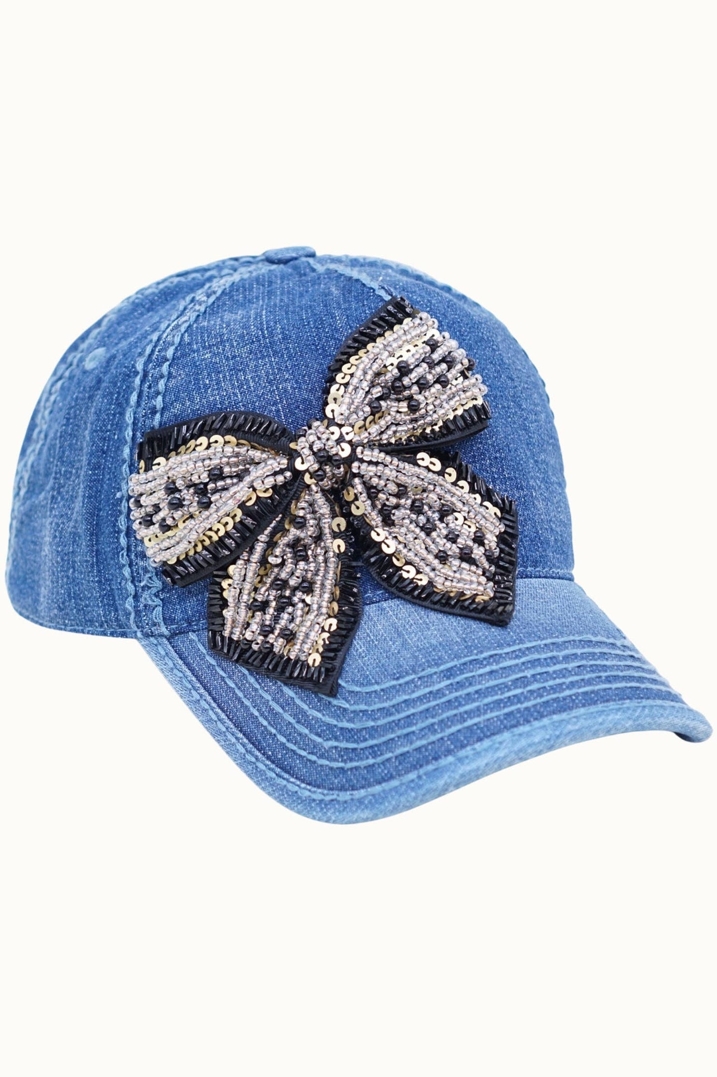 Bejeweled Bow red cap