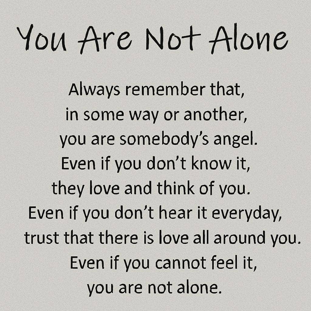 "You Are Not Alone" Faux Fur Patch Throw 50"x60"