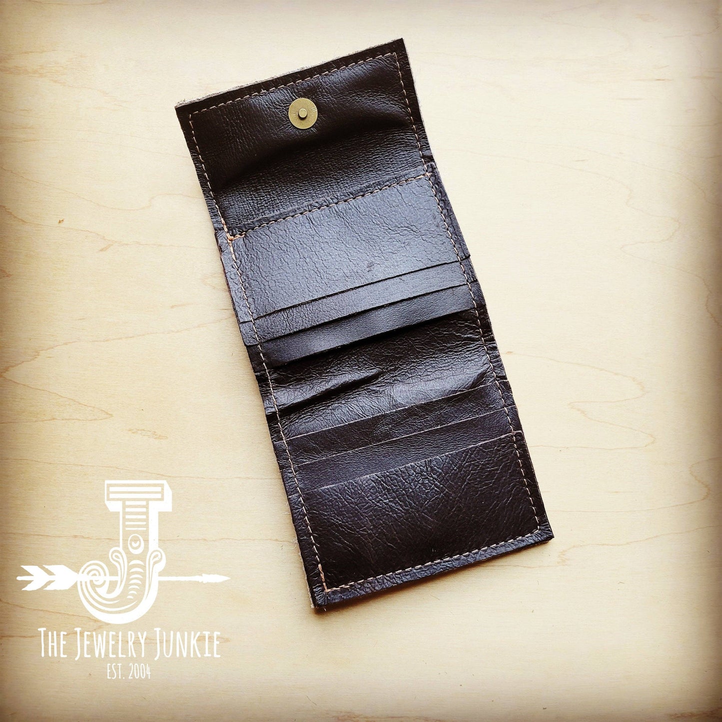 Metallic Cowhide Leather Wallet
