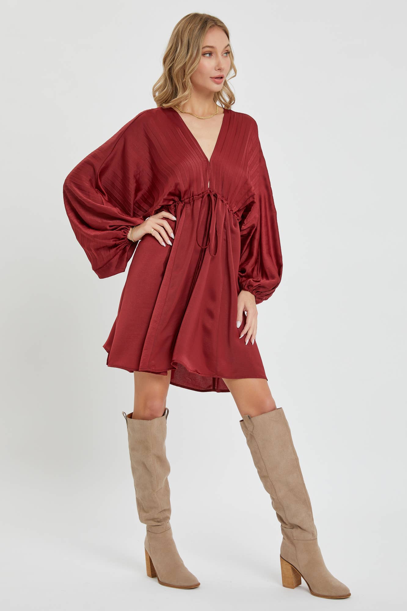 SATIN MINI DRESS