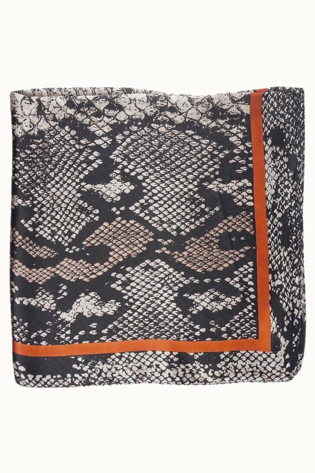 Satin Neckerchief Scarf Rust