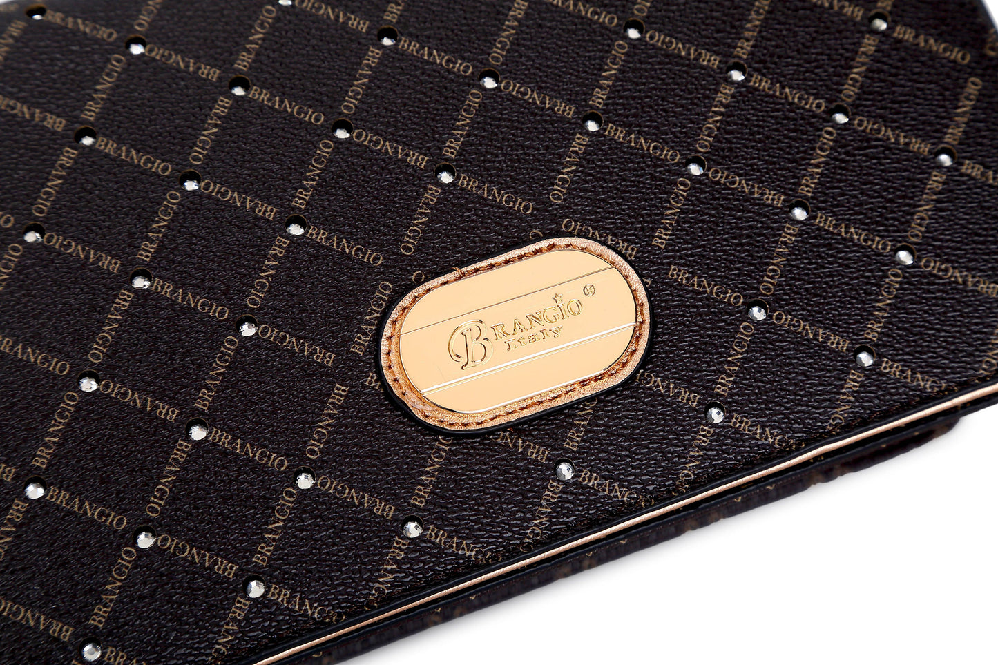 Brangio Italy Diamond Stitch Crossbody Bag
