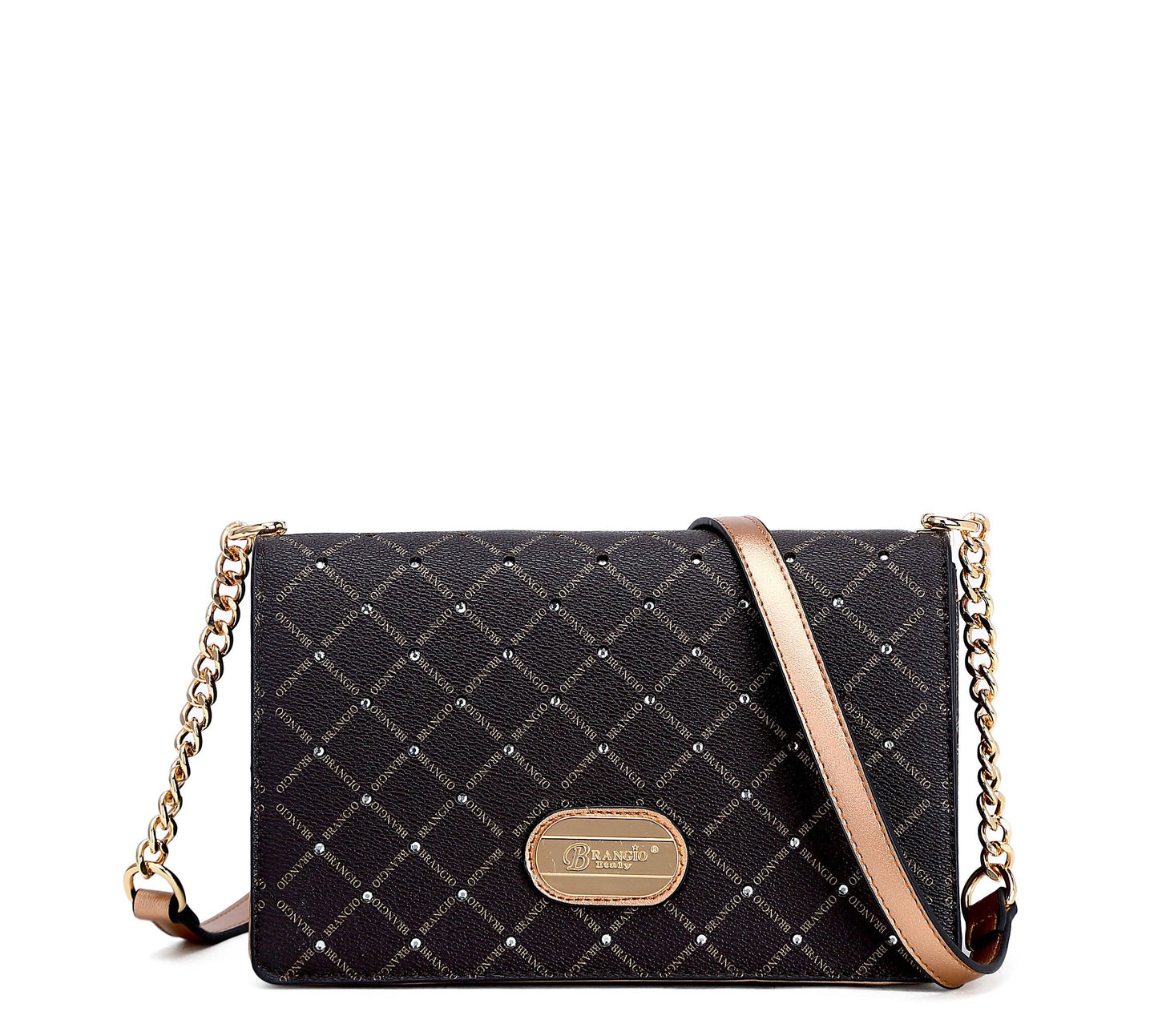 Brangio Italy Diamond Stitch Crossbody Bag
