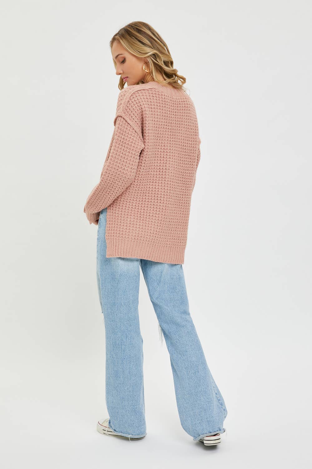 Soft Waffle Knit Sweater