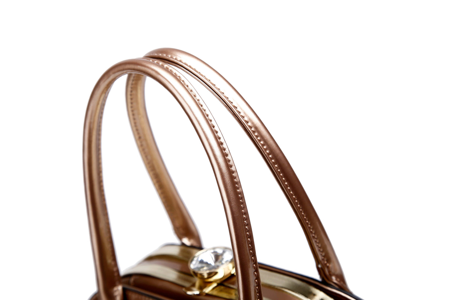 Brangio Italy Elegant Patent Leather Handbag