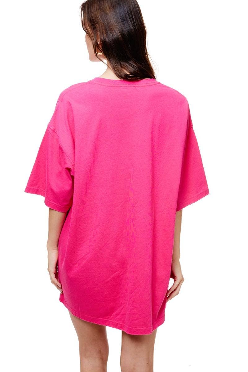 GLITTER' Football Helmets All-Over Graphic S/S Oversized Tee