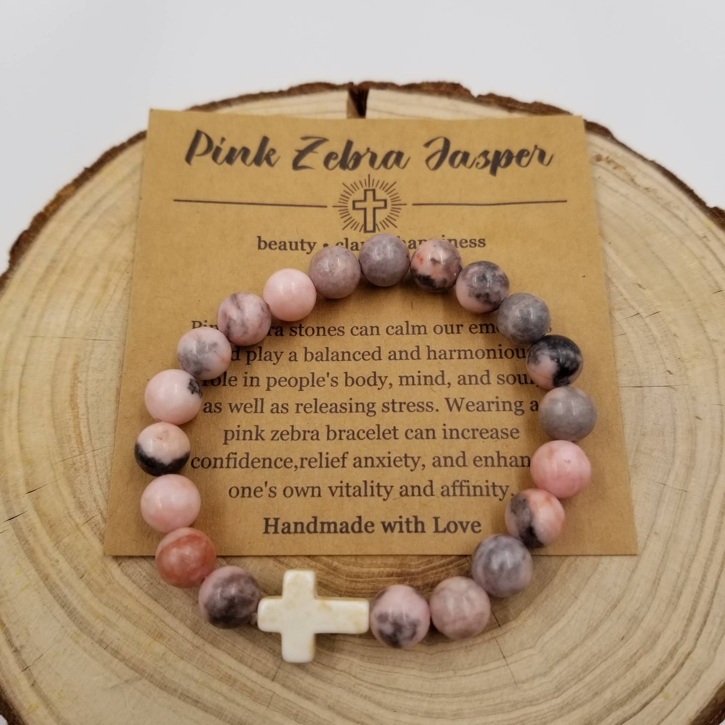 Natural Stone Turquoise Cross Chakra Bracelet