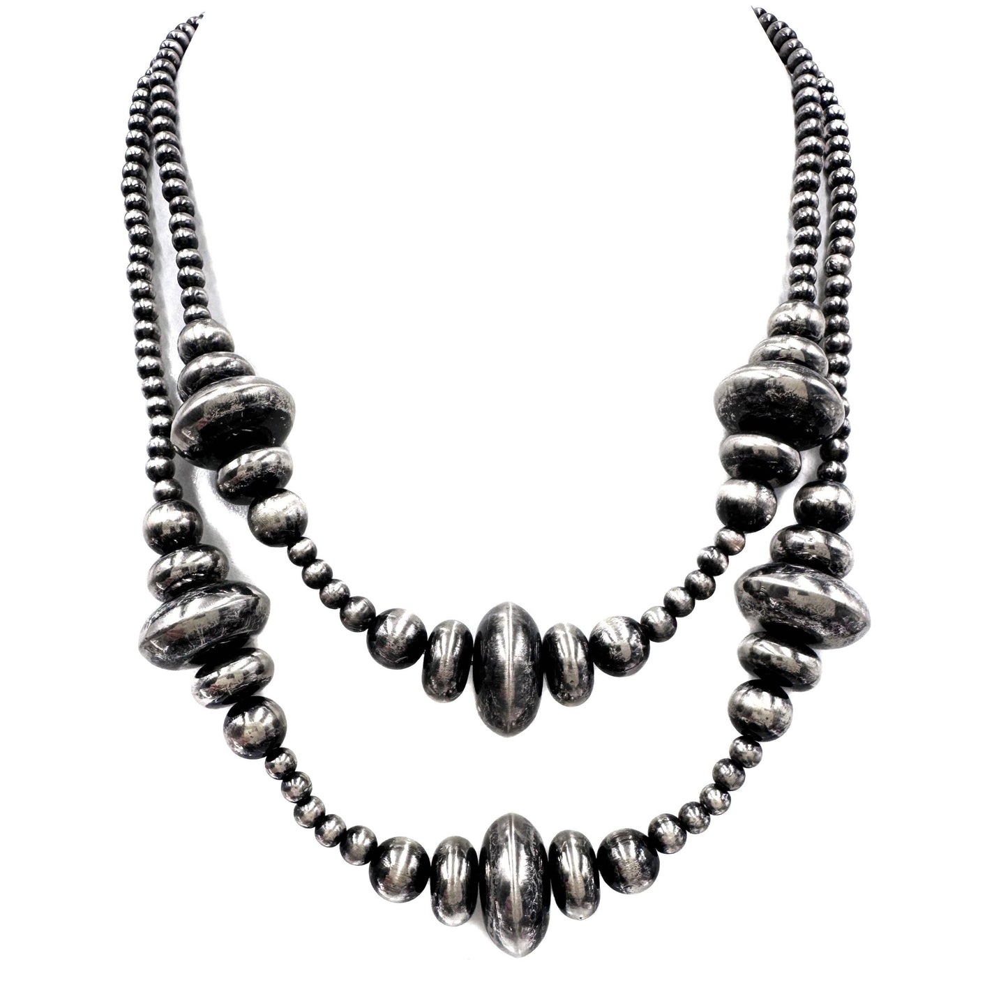 Navajo Assorted Size Beads Necklace