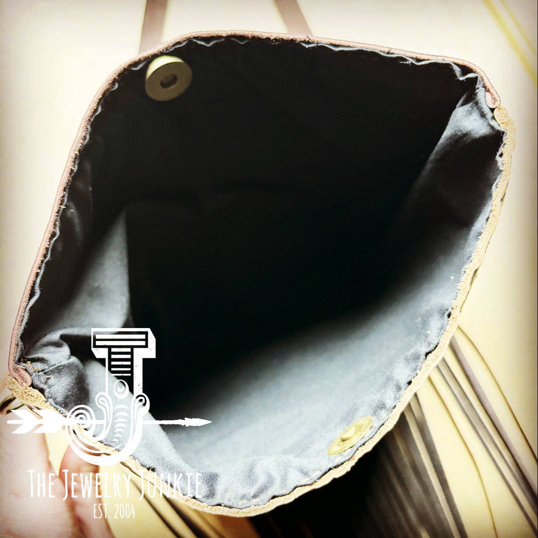 Crossbody Handbag w/ Gilded Navajo Leather