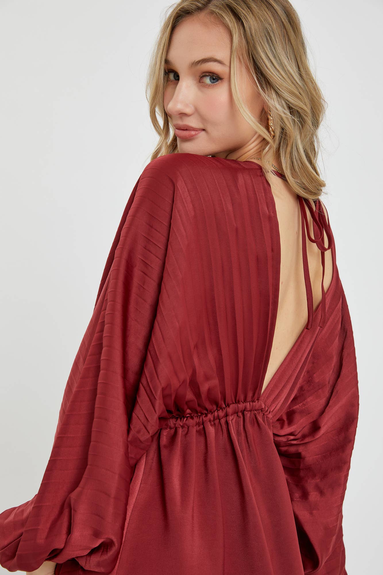 SATIN MINI DRESS