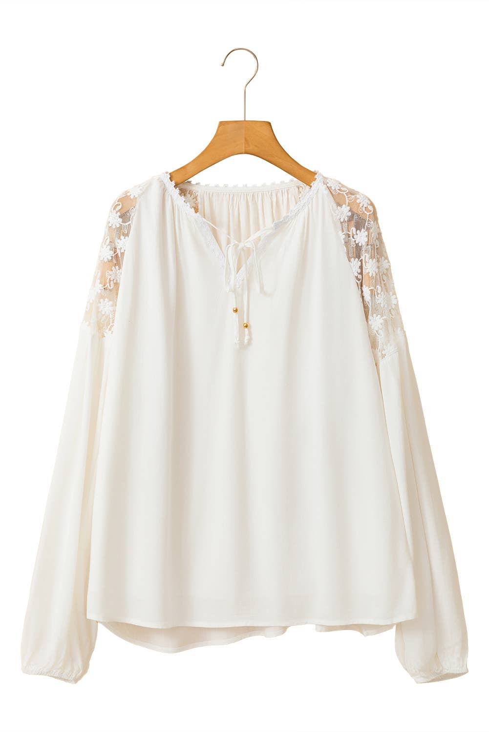Chic Tied Floral Lace Top