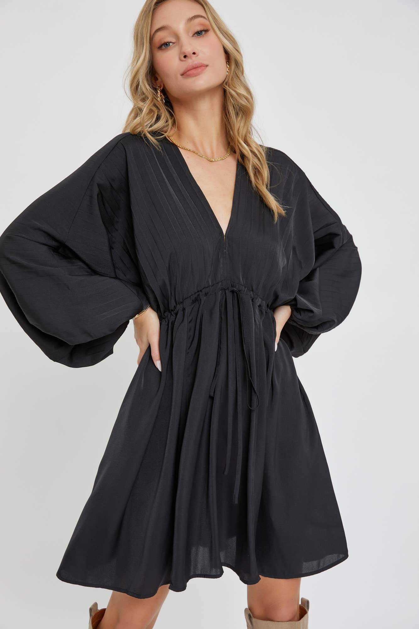SATIN MINI DRESS