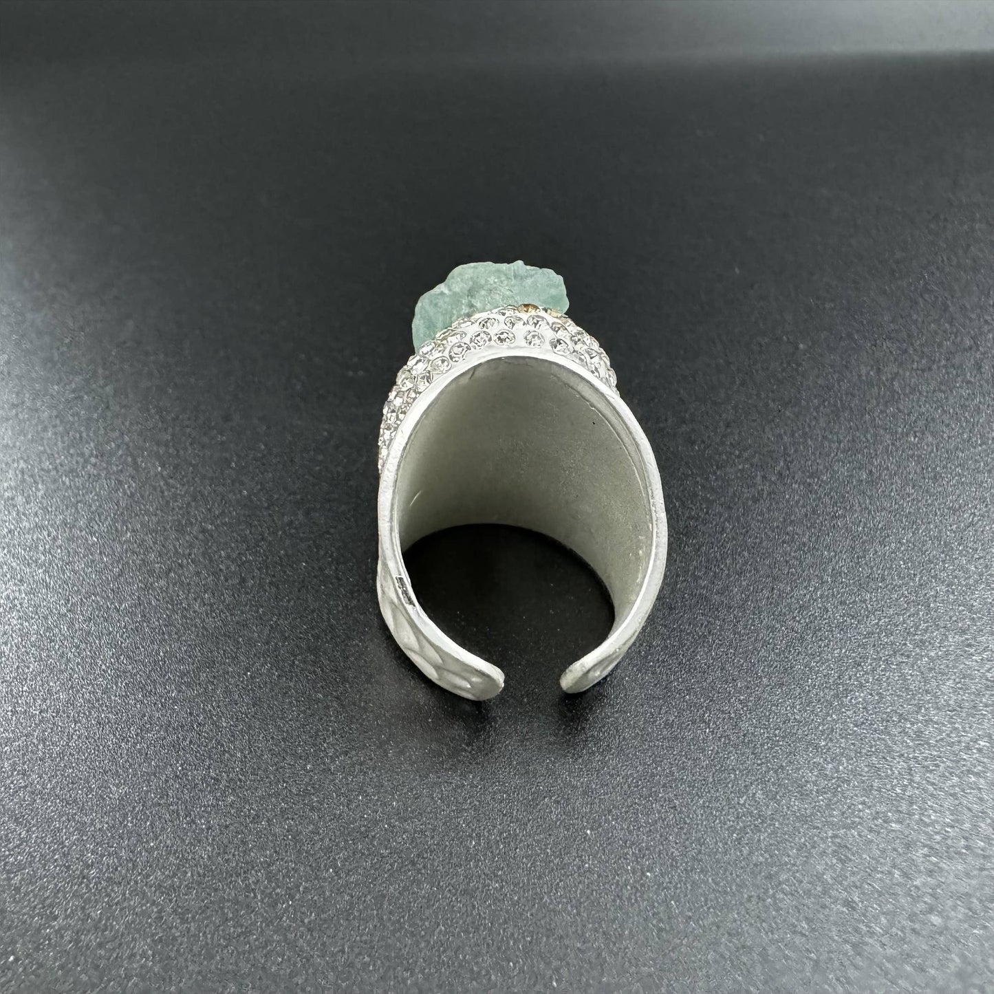 Fluorite Rhinestone Alloy Rings