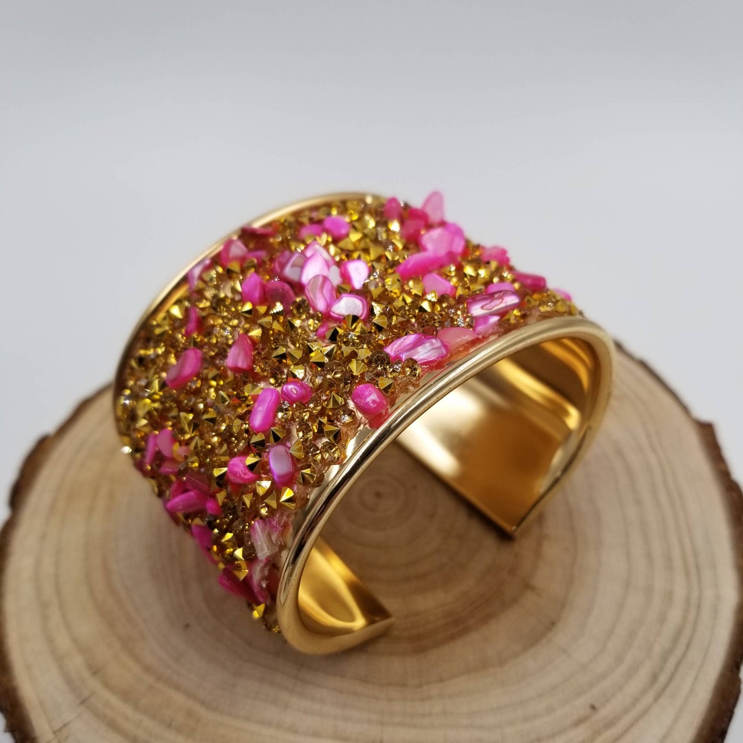 Vintage Boho Crushed Stone Bracelet