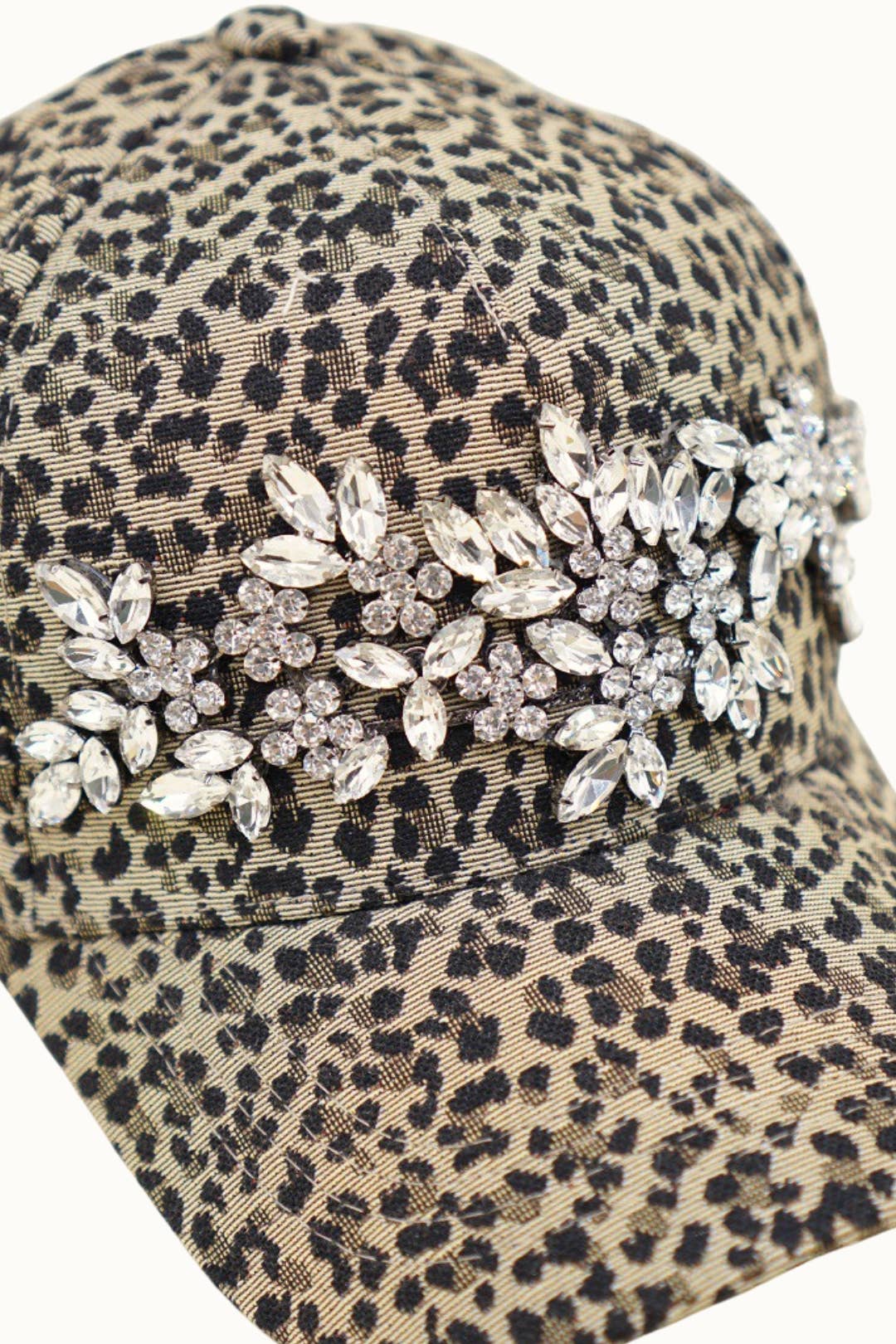 Bejeweled Bling Leopard Cap