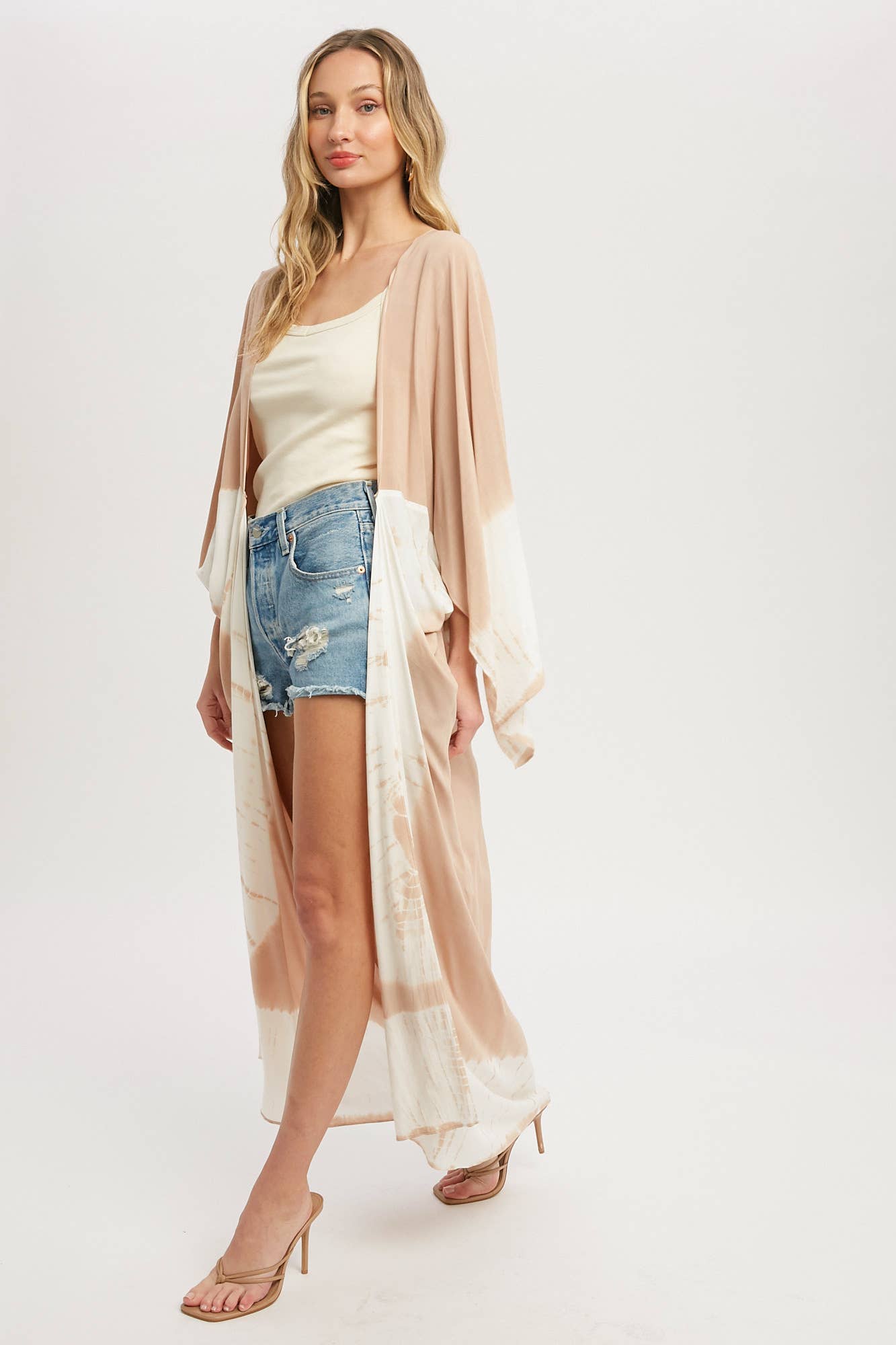 TIE DYE MAXI KIMONO