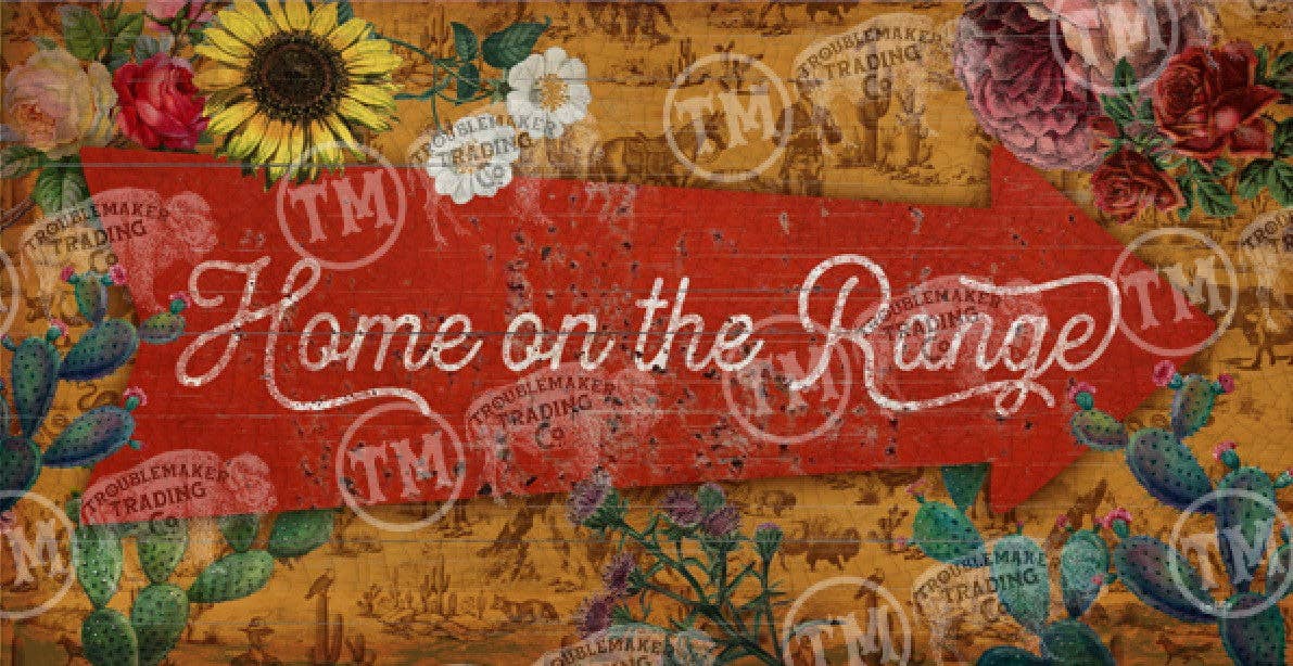 Home on the Range 18x36 Lighted Artwork