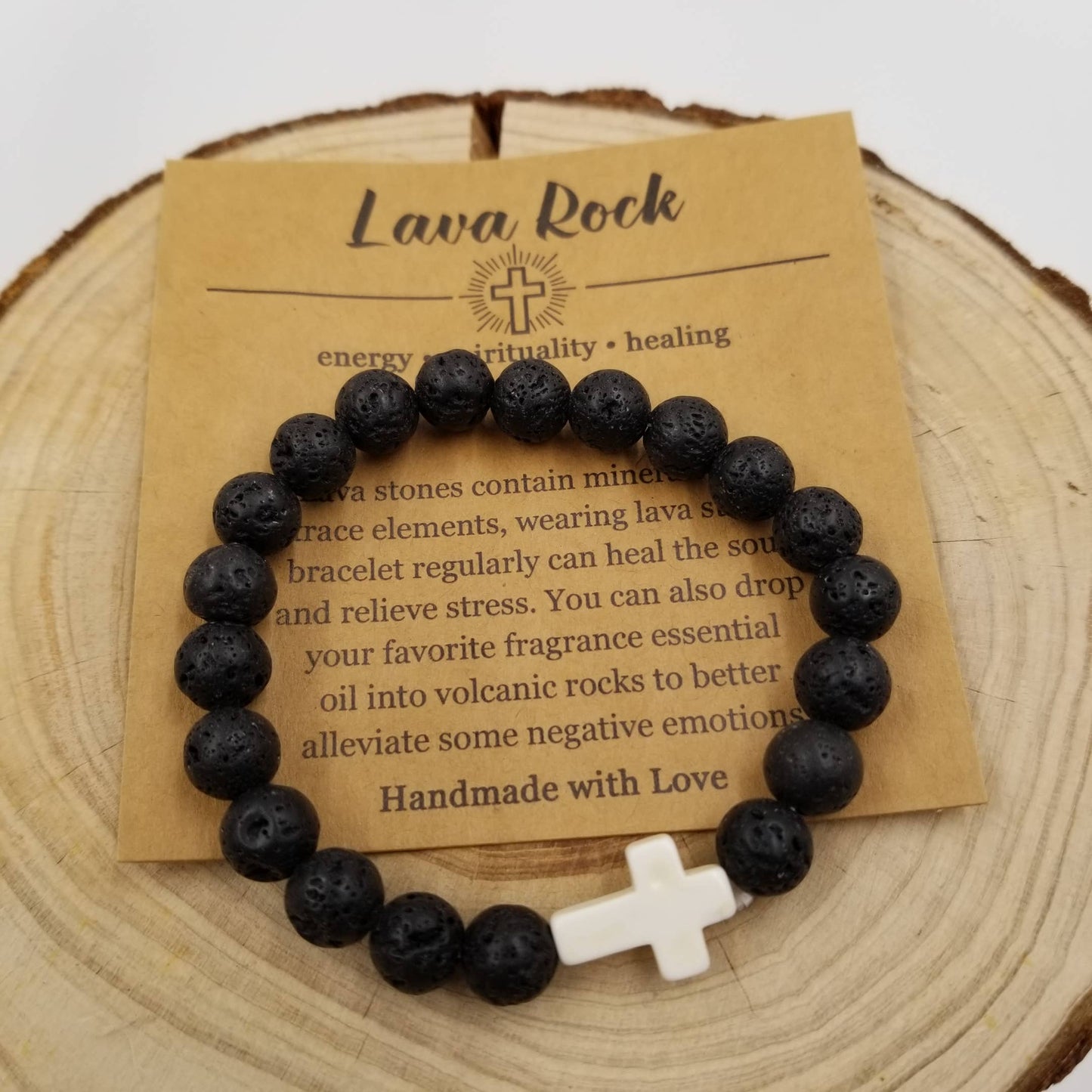 Natural Stone Turquoise Cross Chakra Bracelet