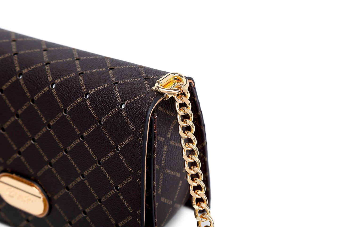 Brangio Italy Diamond Stitch Crossbody Bag