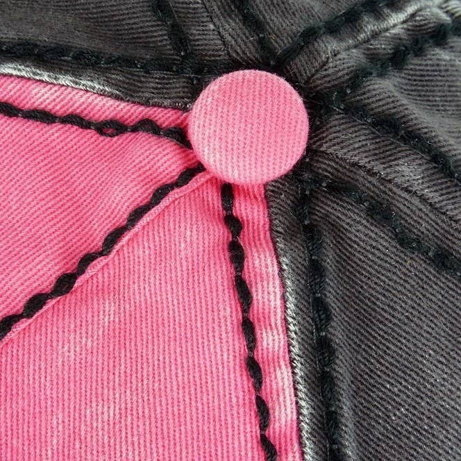 Pink/Grey Bling Cap, Adjustable