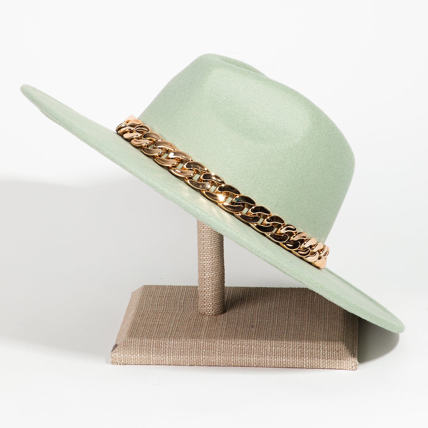 Chain Link Strap Western Fashion Hat